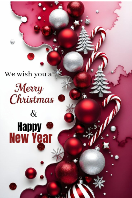 Copy of Joyful Merry Christmas And A Happy New Year Wishes And ...