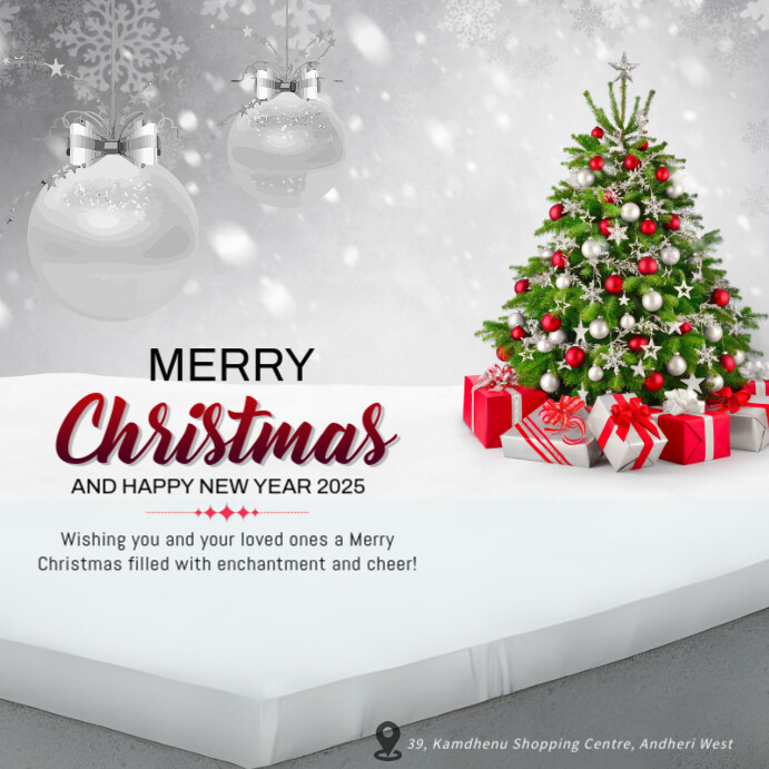 Copy of Joyful Merry Christmas And Happy New Year 2025 Instagram Post ...