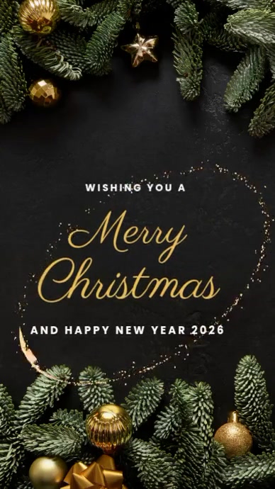Copy of Joyful Merry Christmas And Happy New Year Card Instagram Reel ...