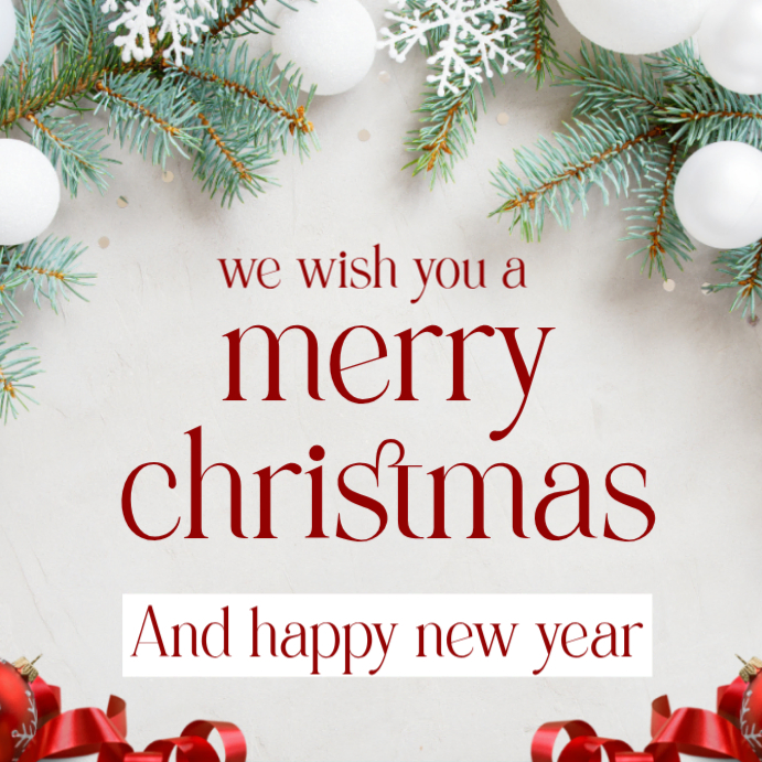 Joyful Merry Christmas And Happy New Year Instagram Post Template ...
