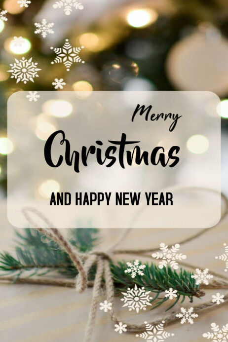 Joyful Merry Christmas And New Year Templates Online Greeting Cards ...