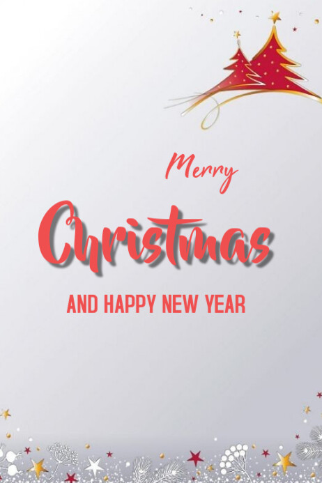 Copy of Joyful Merry Christmas And New Year Templates Online Greeting ...
