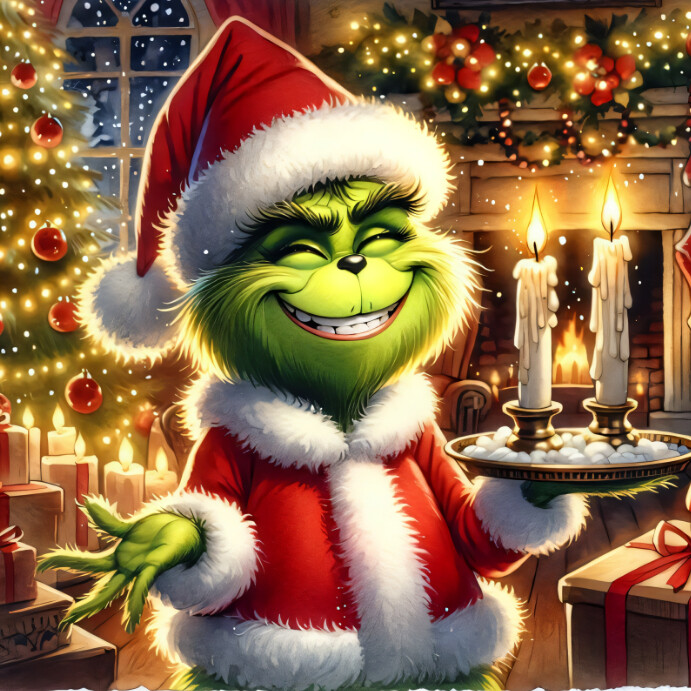 Joyful Merry Christmas Happy New Year Instagram Post template