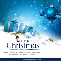 Joyful Merry Christmas Instagram Post template