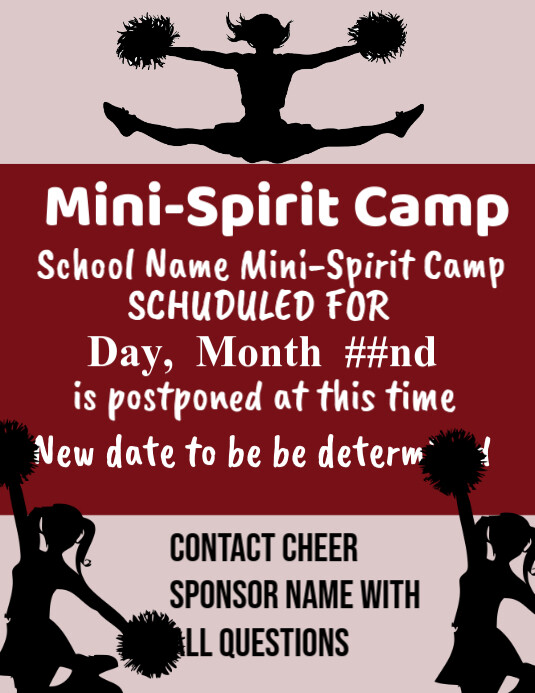 Joyful Mini Spirit Camp Poster Flyer (us Letter) template