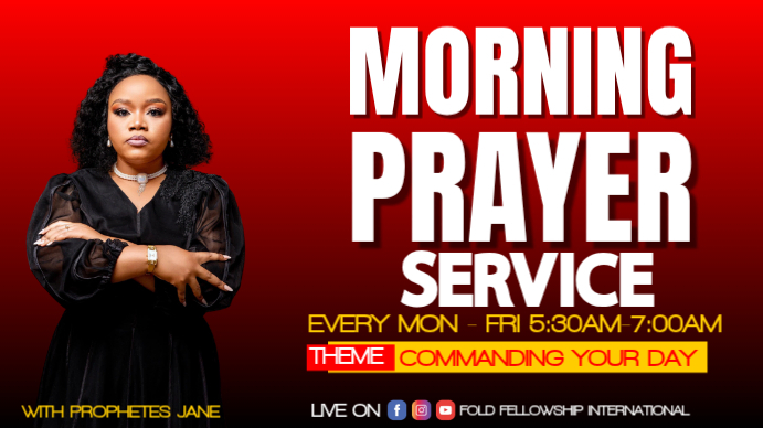 Joyful Morning Devotion Youtube Thumbnail Template | PosterMyWall