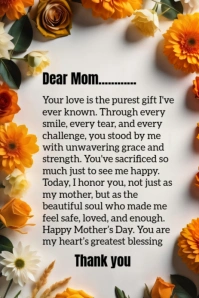 Joyful Mother's Y Pinterest Graphic template