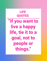 Joyful Motivational Poster Flyer (us Letter) template