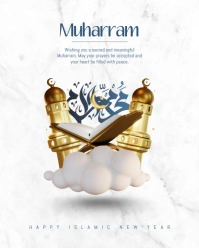 Joyful Muharram Wish Template  Instagram Portrait