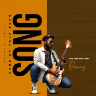 Joyful Music Album Cover Square (1:1) template