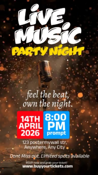 Joyful Music Night Party Contest Instagram Reel template