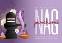 Joyful Nag Panchami Wish Flyer Template Postcard Ikhadi leposi