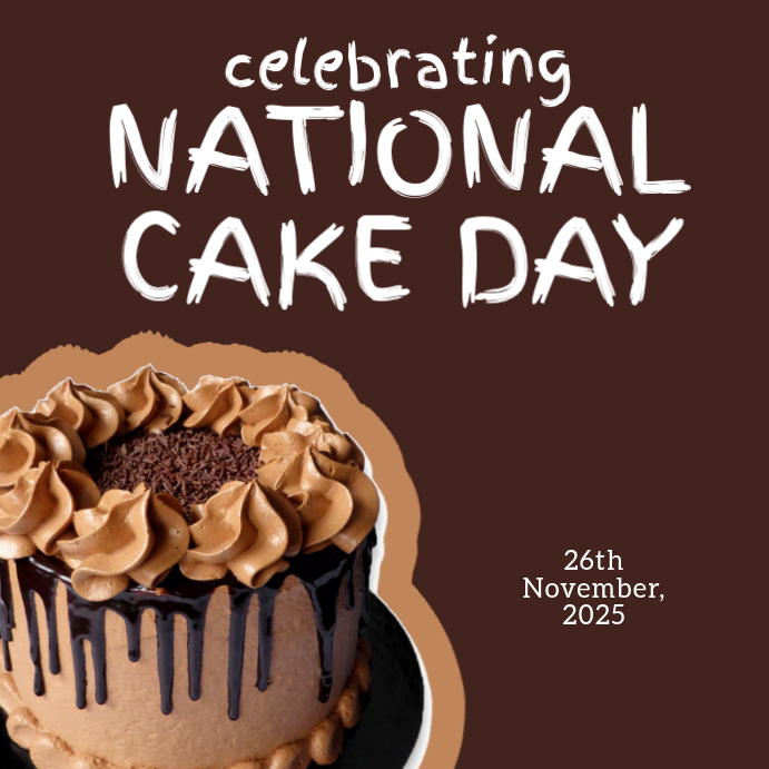 Copy of Joyful National Cake Day Instagram Post | PosterMyWall