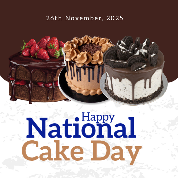 Copy of Joyful National Cake Day Instagram Post | PosterMyWall