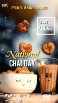 Joyful National Chai Day  Instagram Story template