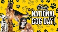 Joyful National Dog Day Digital Display (16:9 template
