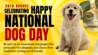 Joyful National Dog Day Youtube Thumbnail template