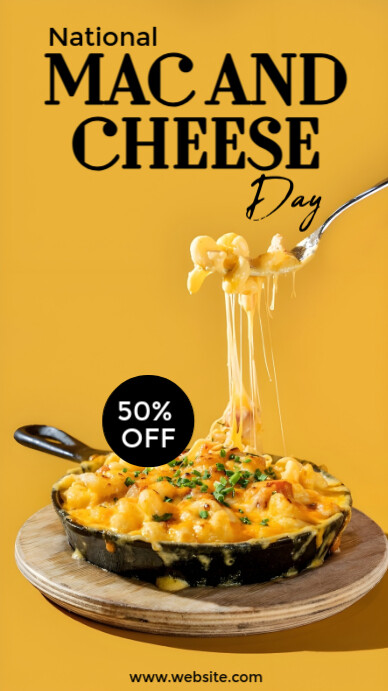 Joyful National Mac And Cheese - Joyful National Mac And Cheese Day Instagram Design Template 1c23effb83e72fb1b0daae9354200492 Screen 