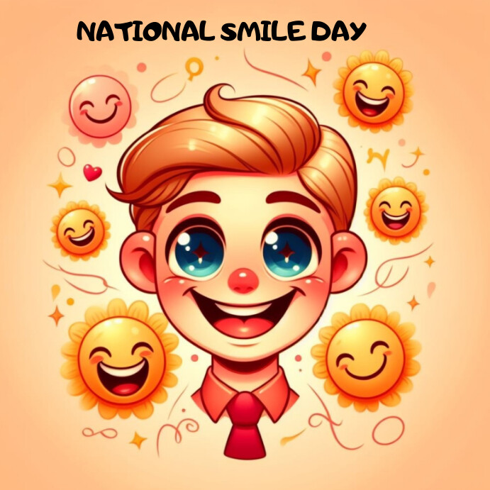 Copy of Joyful National Smile Day Instagram Post | PosterMyWall