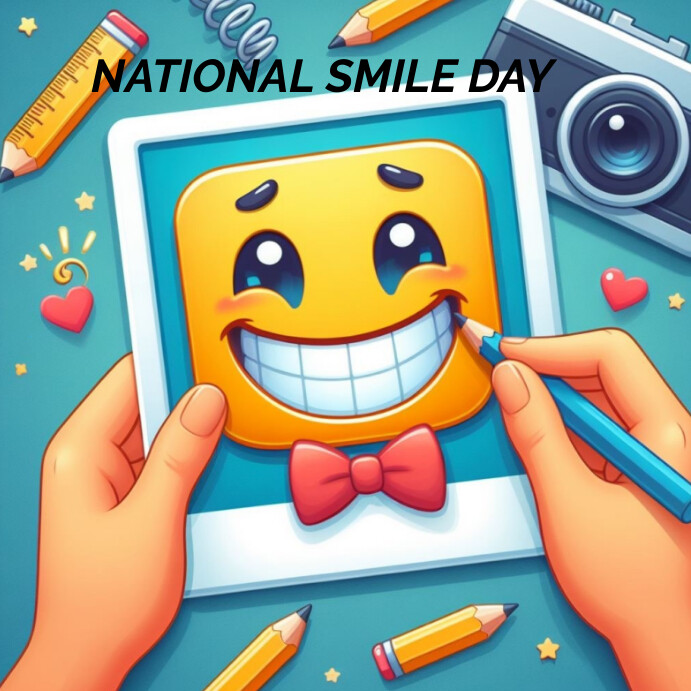 Copy of Joyful National Smile Day Instagram Post | PosterMyWall