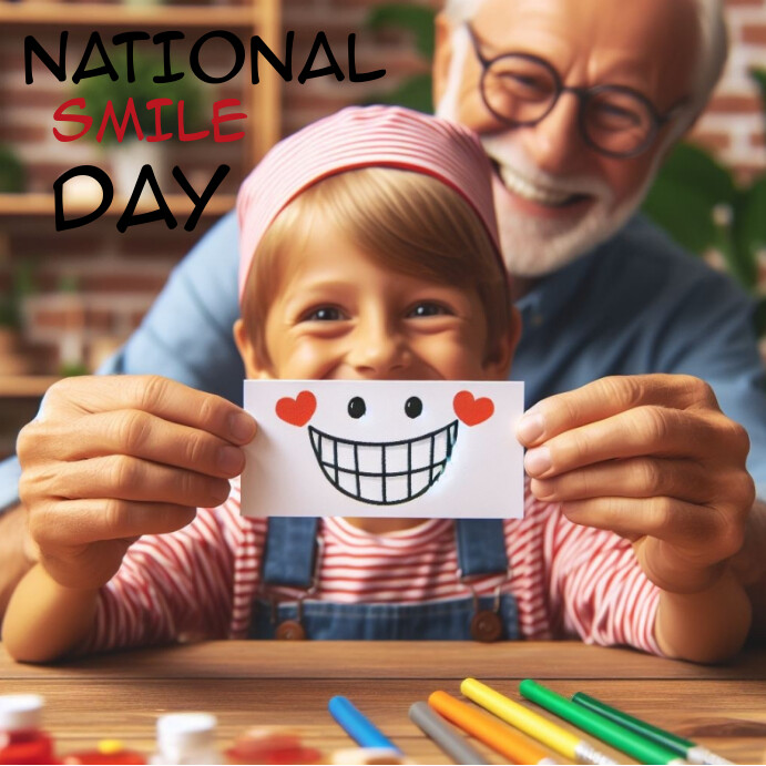 Joyful National Smile Day Instagram Post Template | PosterMyWall