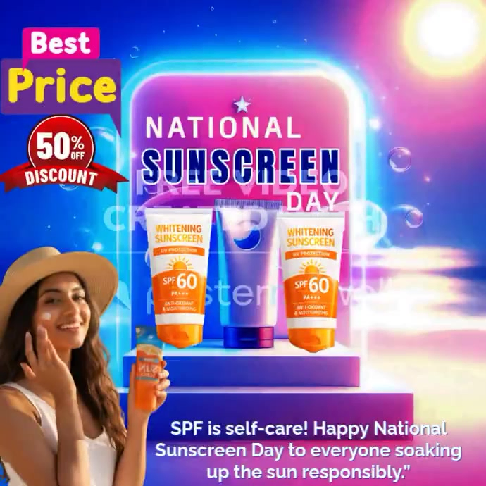 National Sunscreen Day Template | PosterMyWall
