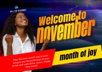 Joyful New Month A1 template