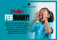 Joyful New Month A3 template