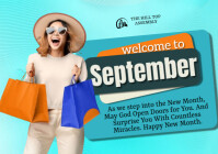 Turquoise New Month Celebration A4 Template