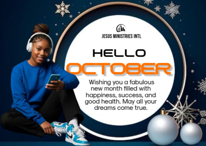 Joyful New Month  A4 A6 template