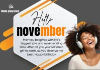Joyful New Month A6 template