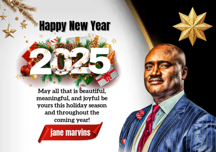 Joyful New Year A1 template