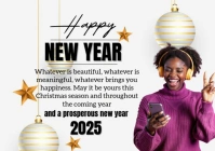 Joyful New Year A4 template