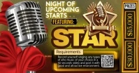 Joyful Night Of Upcoming Star Flyer Facebook Shared Image template
