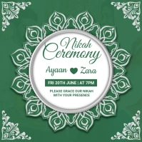 Joyful Nikah Ceremony Instagram Post template