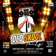 Joyful Old School Party Instagram Post template