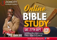 Joyful Online Bible Study Service  Postcard Carte postale template