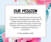 Joyful Our Mission And Vision Custom Template  Medium Rectangle Rettangolo medio