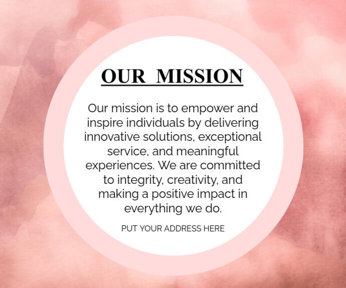 Joyful Our Mission And Vision Valuable Posters Medium Rectangle ...