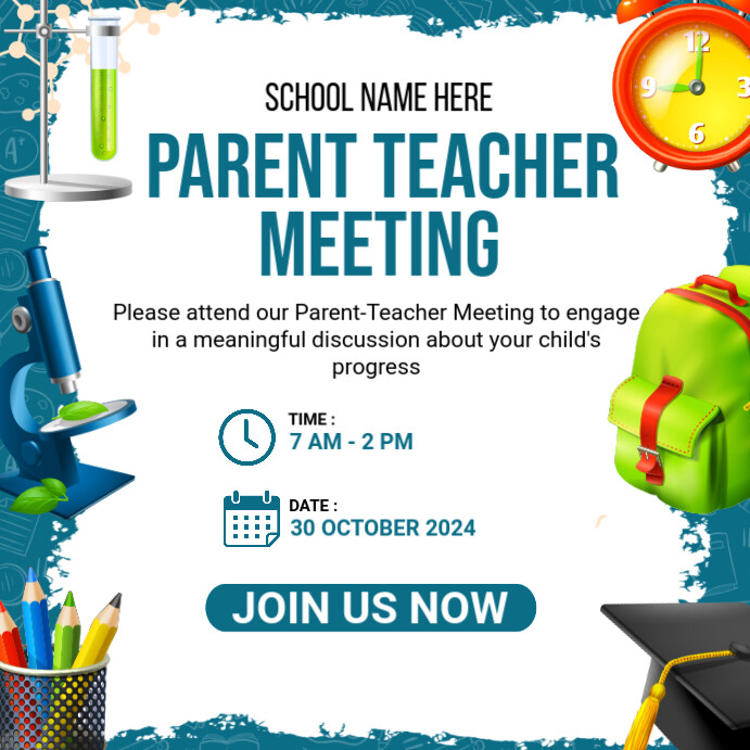 Copy of Joyful Parent Teacher Meeting Instagram Post | PosterMyWall