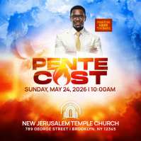 Joyful Pentecost Instagram Post template