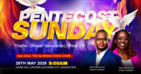 Joyful Pentecost Sunday Event Facebook Ad template