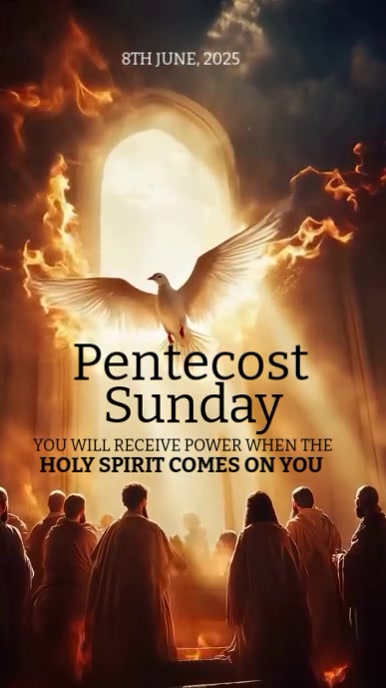 Joyful Pentecost Sunday Instagram Reel template
