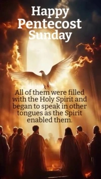 Joyful Pentecost Sunday Instagram Story template