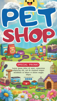 Joyful Pet Shop Promotion Instagram Story template