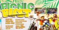Joyful Picnic Blast Banner Facebook Shared Image template