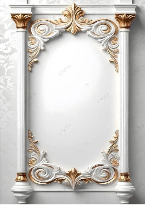 Joyful Picture Frame Template  A3