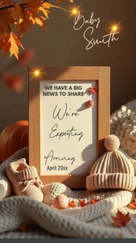 Joyful Pregnancy Announcement  Instagram Stor template