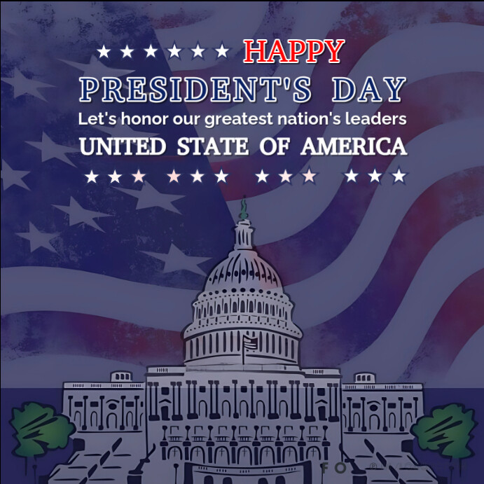 Joyful President Day Instagram Post Template | PosterMyWall