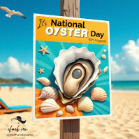 Joyful Professional Happy Oyster Day Instagram Post template